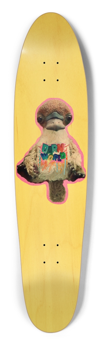 DARN CUTE power banana 9.125” Longboard Shape