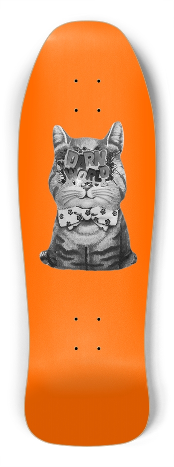 DARN KITTY orange noir 10” Shredder Shape