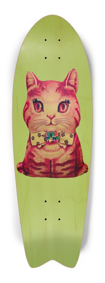 DARN KITTY green fish 9.5” Fish Tail