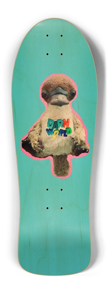 DARN CUTE blue 10.25” Old School Shape