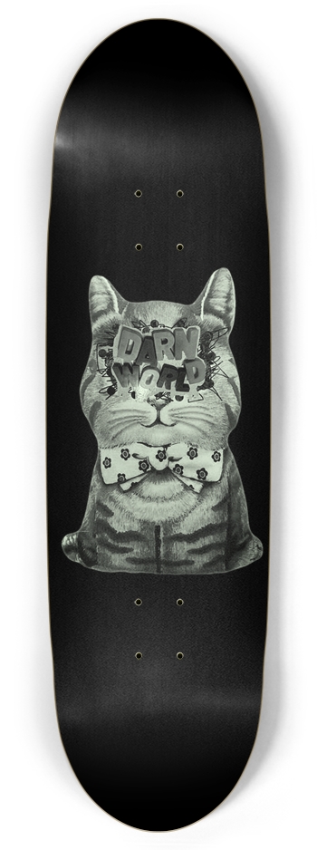 DARN KITTY black noir 8.87” Glow Football Shape