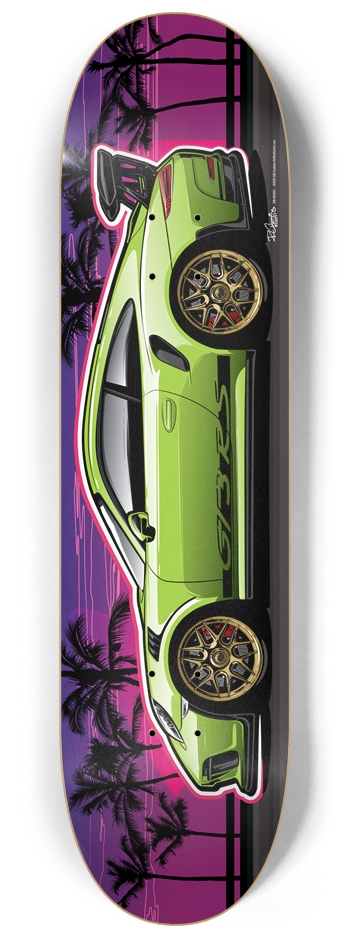 002443_2018 Porsche 911 GT3-RS 8-1/4 Skateboard Deck