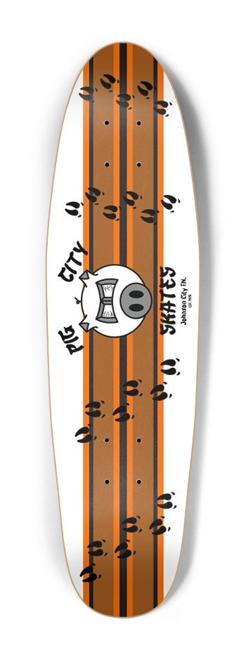 Pig City Retro Custom Skateboard Cruiser Shape