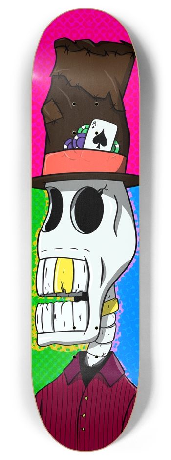 The Gambler 8 Inch Skateboard Deck