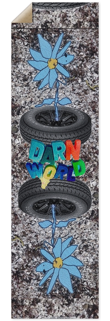 BLUE FLOWERS 10” grip tape 10 x 36 Inch Griptape