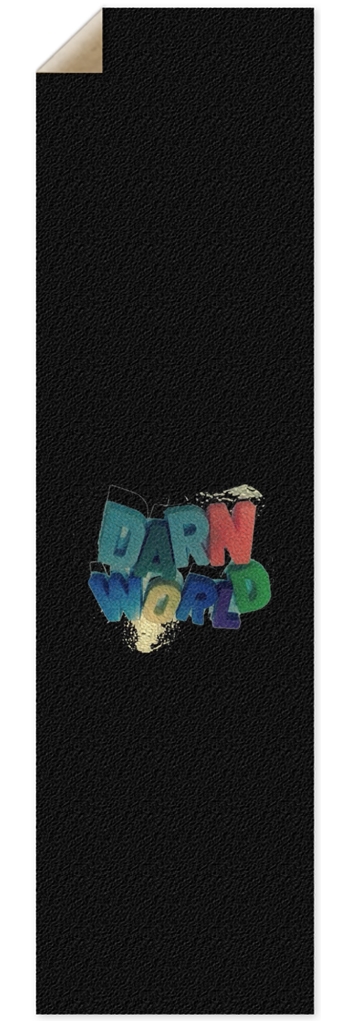 DARN WORLD LOGO black 10” grip tape 10 x 36 Inch Griptape
