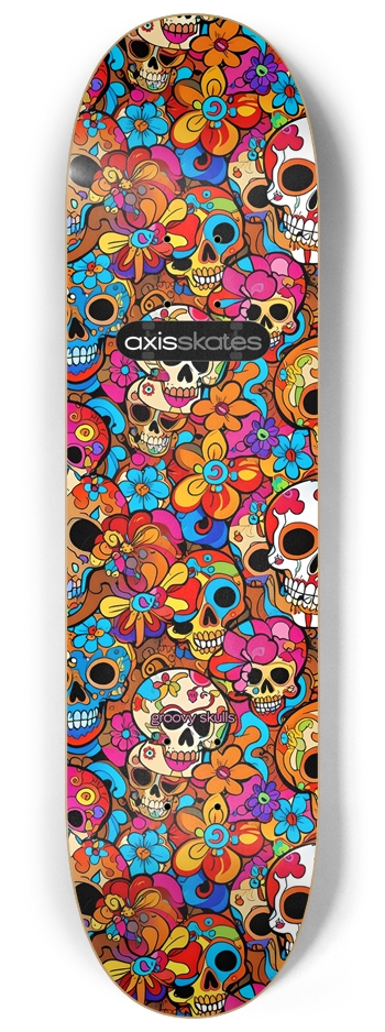Groovy Skulls Design - Custom Popsicle