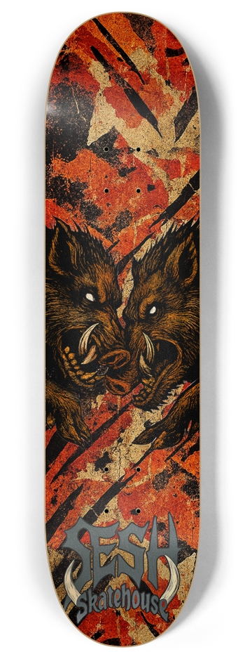 Wild boared 8 Inch Skateboard Deck