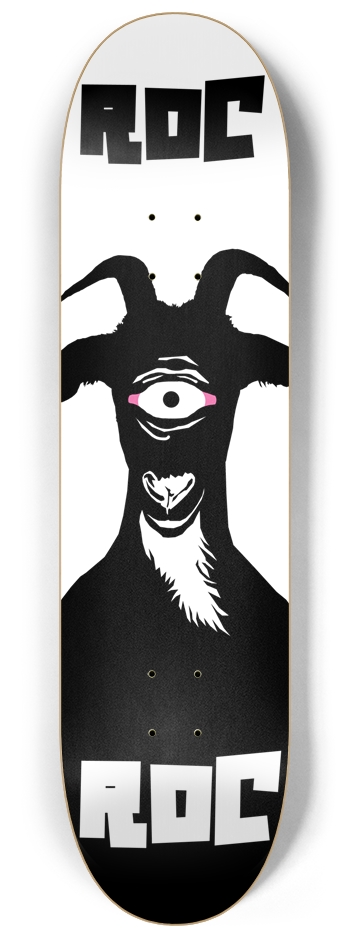 Roc Town “All-Seeing Goat” 8-1/4 Skateboard Deck