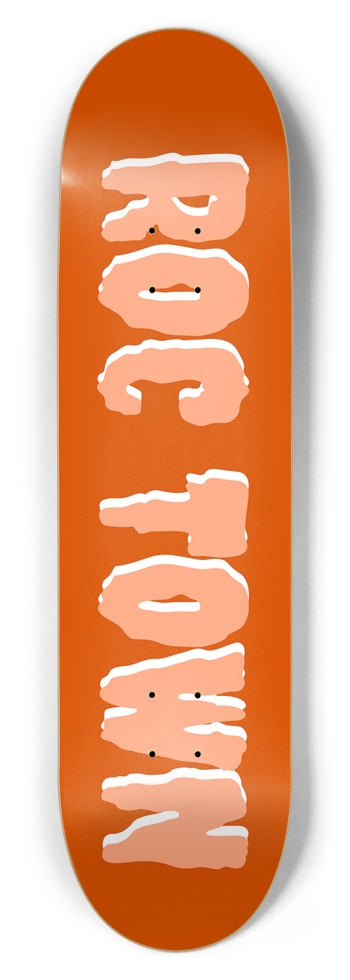 Roc Town Orange “Town Ryder” Deck 8-1/2 Skateboard Deck