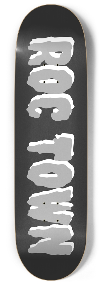 Roc Town Black “Town Ryder” Deck 9 Inch Skateboard