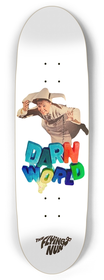 THE FLYING NUN white 8.87” Football Shape