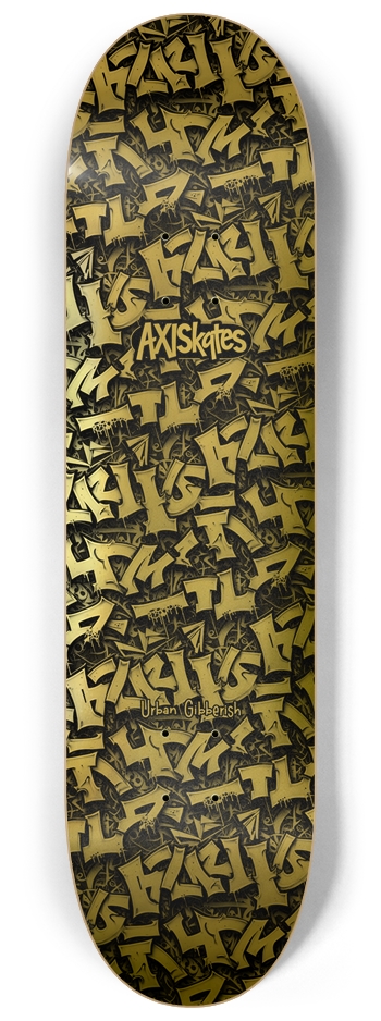 Urban Gibberish Gold - Custom Popsicle