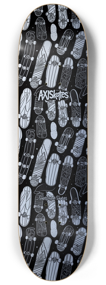 Sketched Skates 2 Silver - Custom Popsicle