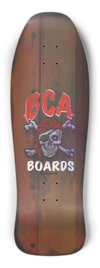 "BCA Jolly Roger Logo" Shredder Deck Shredder Shape