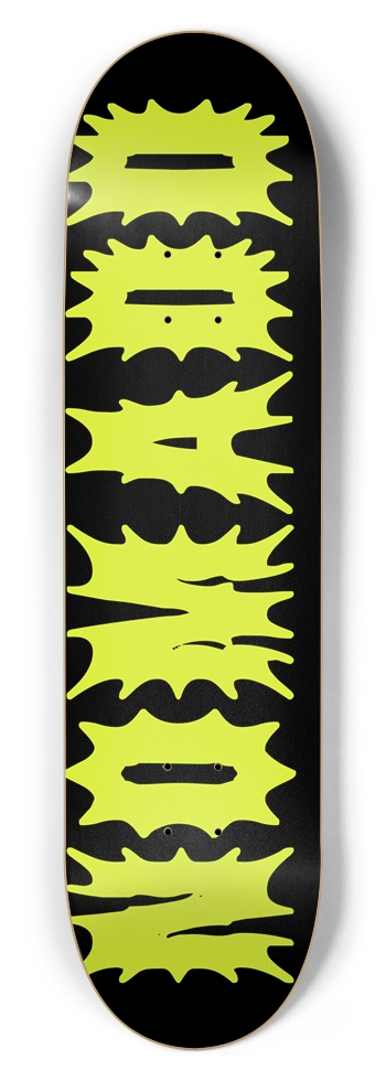 NOMADD black & yellow layered 8-1/2 Skateboard Deck