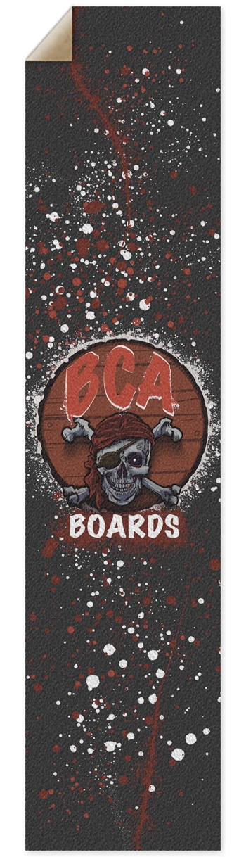 Jolly Roger logo longboard GT Griptape for Longboards