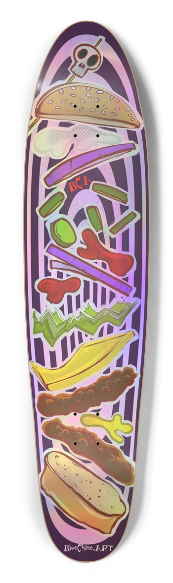 "Burger Stack" BCA Longboard (Holographic Foil)
