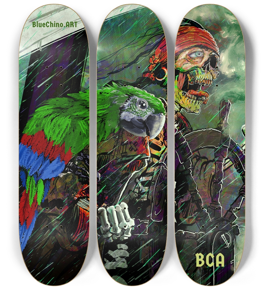 The Dread Pirate (Glow in the Dark) 3 Deck Wall Series