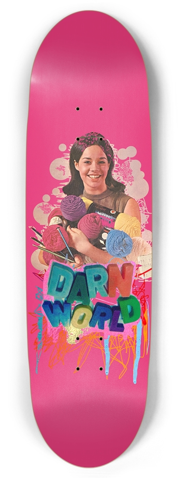 YARN GIRL pink 8.87” Football Shape