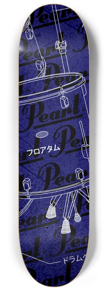 "Blueprint" Triptych-Style Trio #3 8-1/4 Skateboard Deck