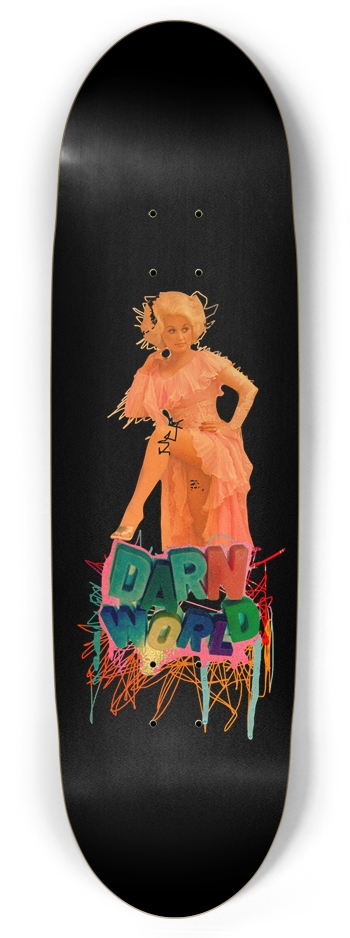 DOLLY WORLD black 8.87” Football Shape