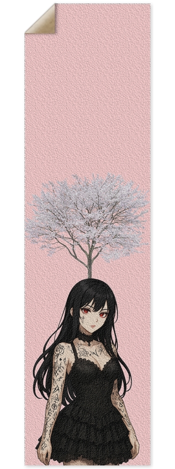 Black Goat | Waifu Griptape 9 x 33 Inch Griptape