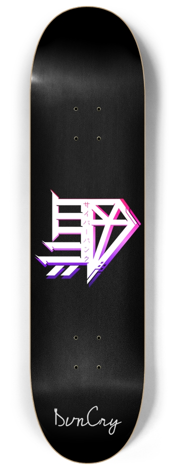 Black Diamond-Cyberpunk Logo 8-1/4 Skateboard Deck