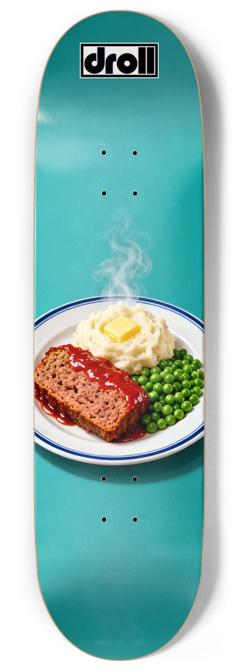 Meatloaf Dinner on Aquamarine