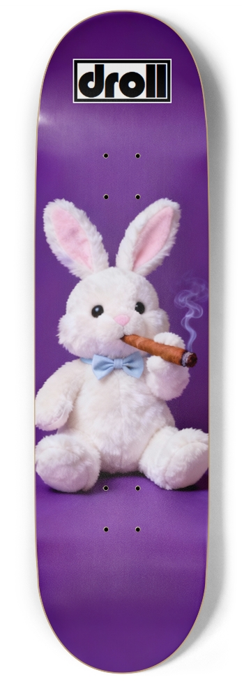Cigar Bunny on Purple