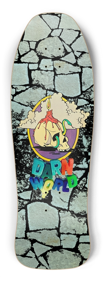 OBLIGATORY SKULL GRAPHIC 10” Glow Shredder Shape