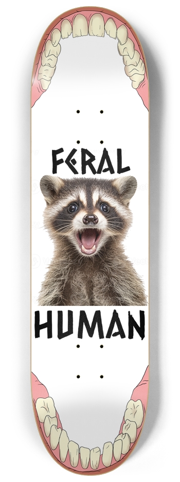 Mouthful Of Feral 8-1/4 Skateboard Deck
