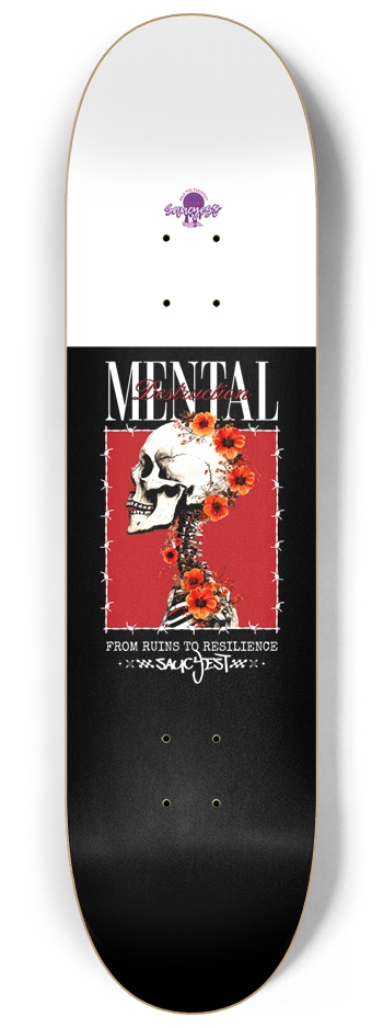 Mental Destruction 8-1/4 Skateboard Deck