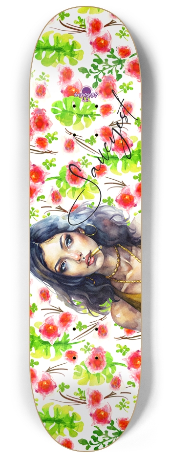 Watercolor 8-1/4 Skateboard Deck