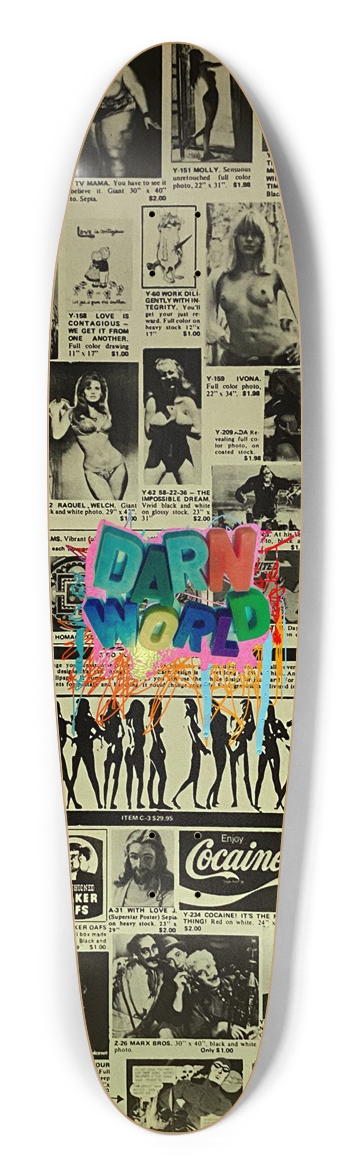 FUNNY PAGES 9.125” Glow Longboard Shape