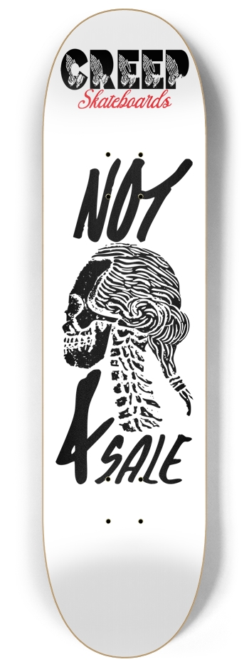 NOT FOR SALE 8-1/4 Skateboard Deck