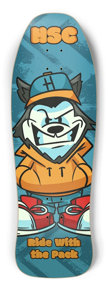 Glow In The Dark, Shredder Husky Skateboard Company Mascot Shredder Shape