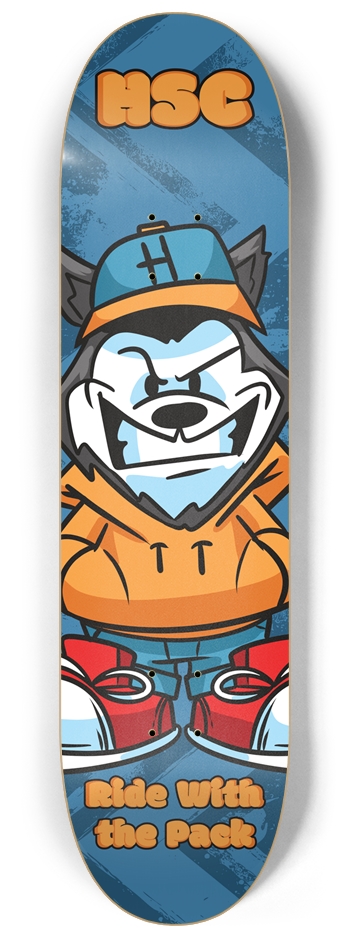 Husky Skateboard Company Mascot Deck