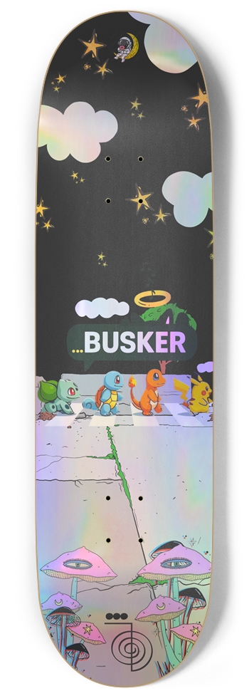 Pokemon BUSKER 9" Skateboard (Holographic) 9 Inch Skateboard