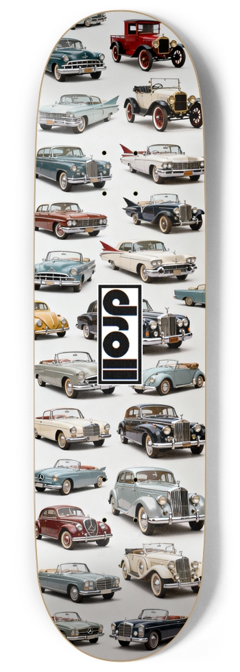 Antique Cars on White