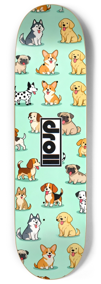 Dogs on Mint Green