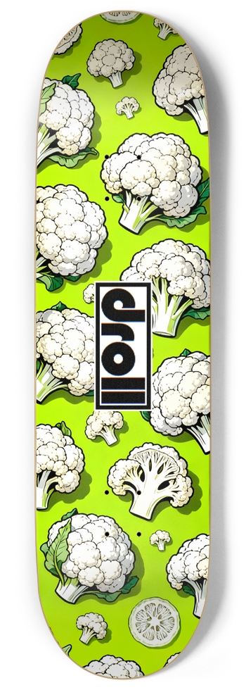 Cauliflower on Neon Green