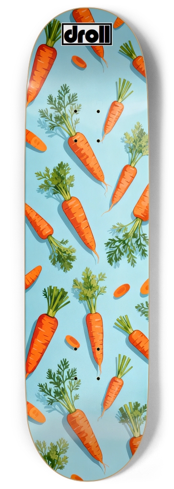 Single Carrots on Baby Blue