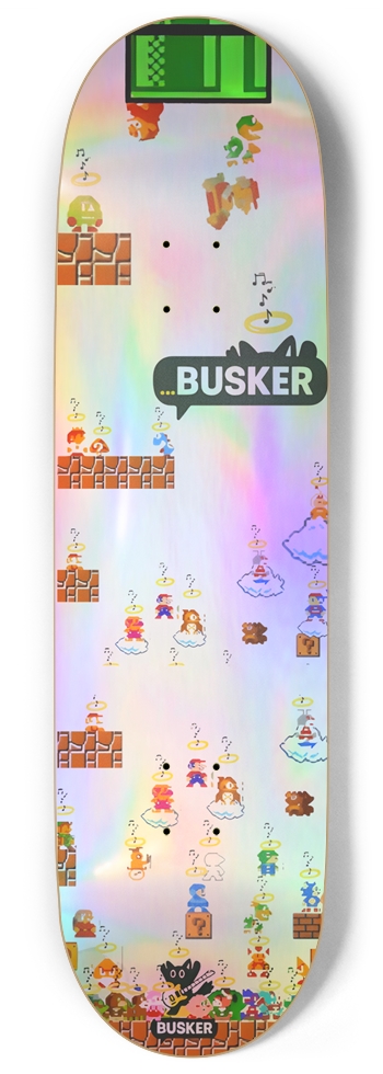 Retro Gamer ...BUSKER 9" Skateboard (Holographic) 9 Inch Skateboard