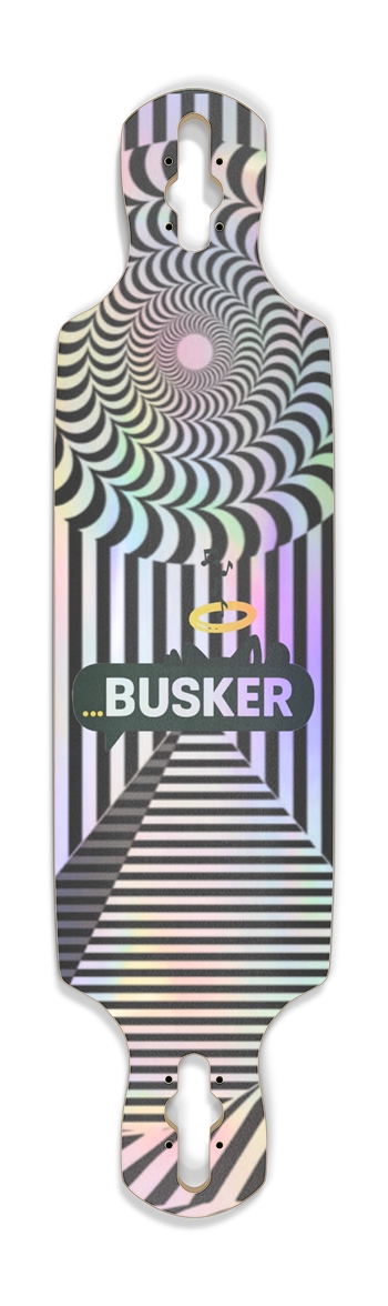 Optical Pyramid ...BUSKER Drop Through Longboard (Holographic)