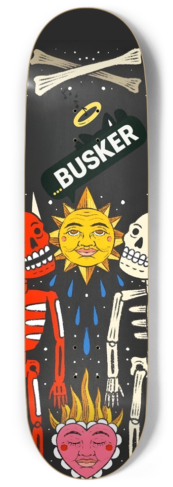 Spiritual Forces...BUSKER 9" Skateboard 9 Inch Skateboard