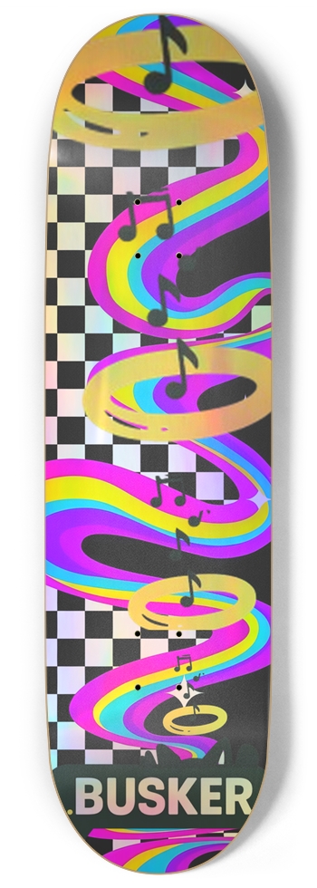 Magic Finish ...BUSKER 9" Skateboard (Holographic) 9 Inch Skateboard