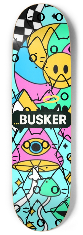 ...BUSKER Cats 9" Skateboard 9 Inch Skateboard