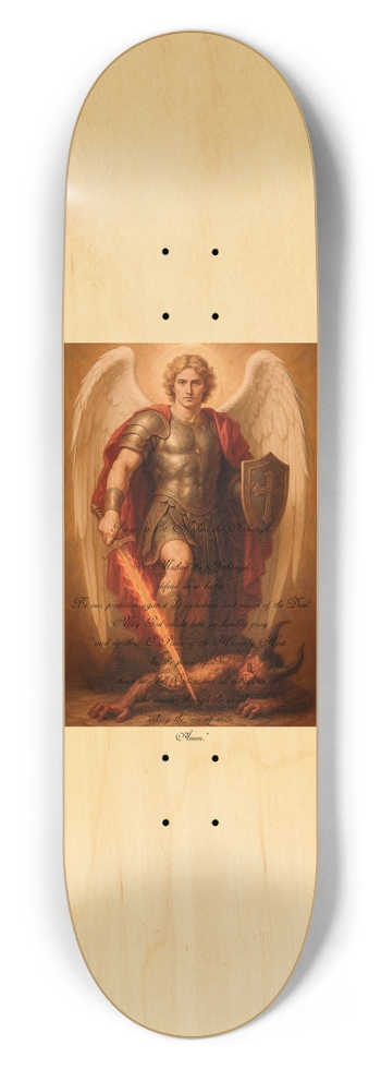 PRO PRAYER TO ST. MICHAEL THE ARCHANGEL 8-1/2 Skateboard Deck