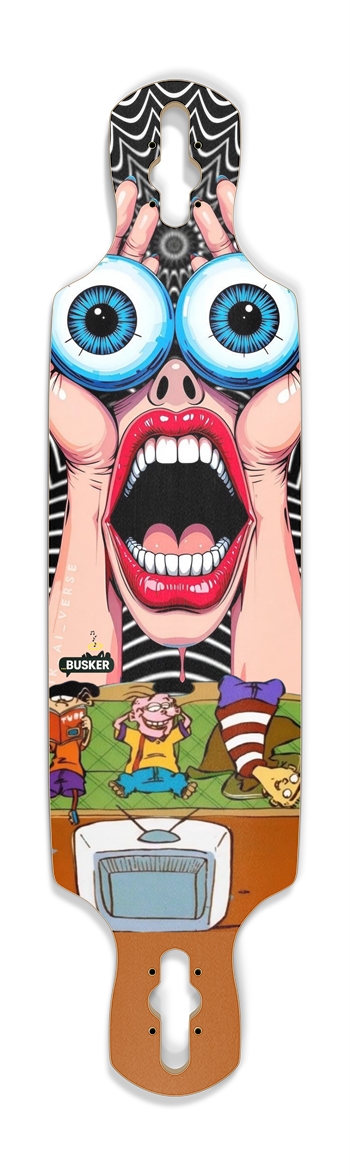 Ed,Edd,& Eddy ...BUSKER Drop Through Longboard